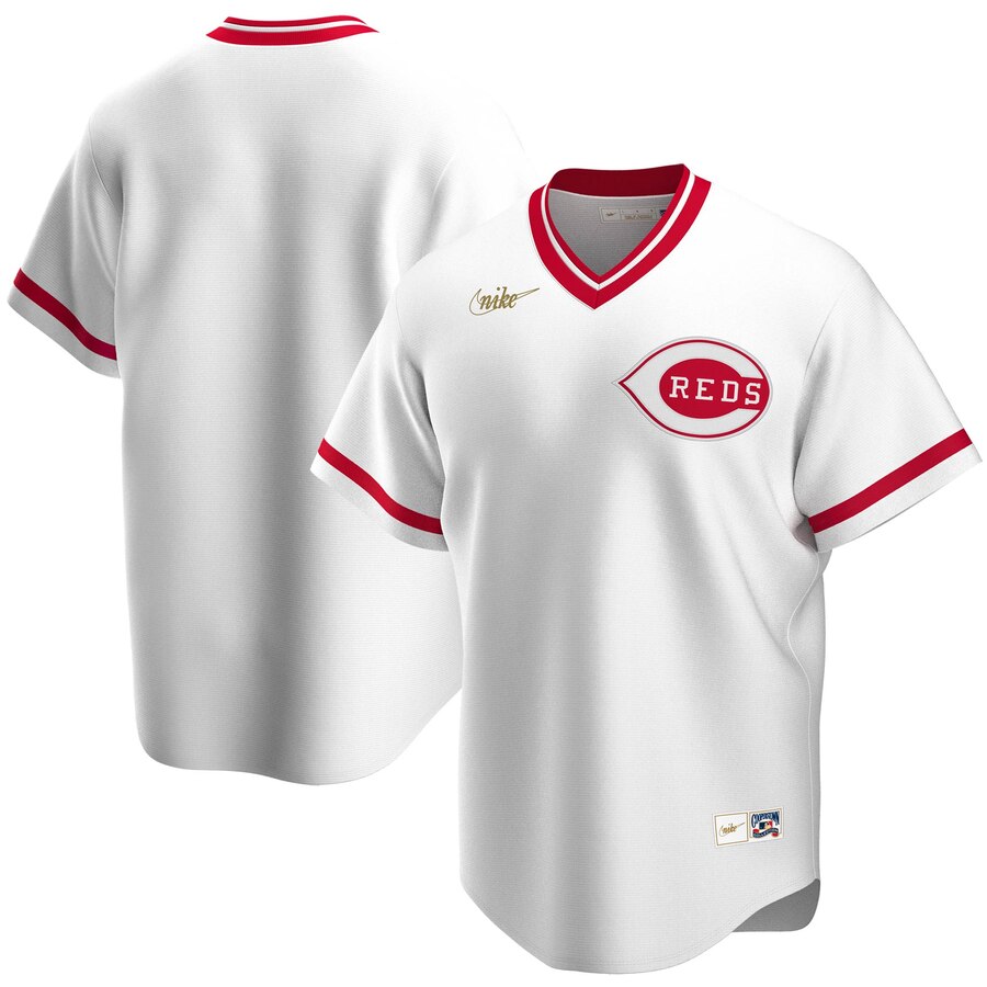 Cincinnati Reds Nike Home Cooperstown Collection Team MLB Jersey White